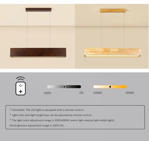 Suspension LED avec télécommande intensité variable pour cuisine - 2
