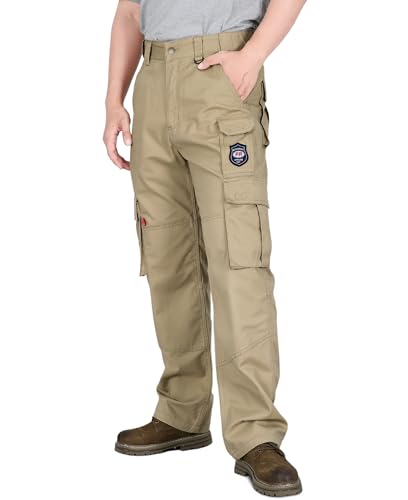 Image of BOCOMAL FR Pants for Men Midweight Oversized Cargo Pockets Relaxed Fit CAT2
