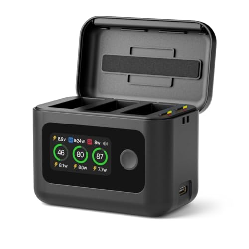 Carcasa de batería para viajes y hub de carga USB C de 27W para GoPro Hero 13 en tus rutas