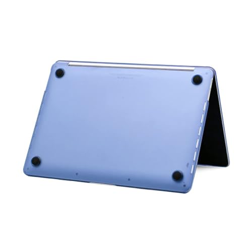 Image of Red Lemon Carbon Fibre Matte Hardcase Case Cover for M1 MacBook Air 13 inch M1 A2337 A2179 [2020 2019 2018 Release] M1 A2337 A2179 A1932 with Retina Display Touch id (Light Blue)