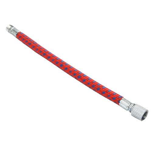 Tubo de Bomba de Bicicleta, Kit de Tubo de Bomba con Conector de la Válvula de Aguja de Aluminio de 16.5x1x1cm con Agujas de Tamaño Estándar para Bombear