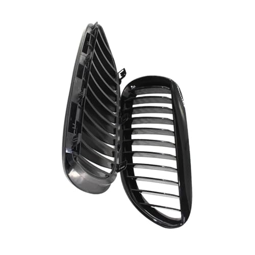 Parrillas de parachoques delantero negras brillantes para E63 E64 650i M6 de 2004 a 2010 7