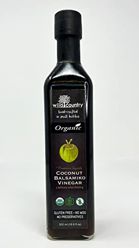 Wild Country Organic Coconut Balsamiko/Balsamic Vinegar 16.9 Fl Oz / 500Ml Probiotics #TOP27