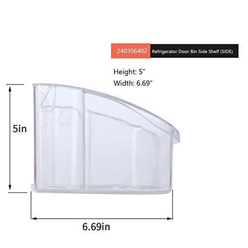 2 PCS 240356402 Refrigerator Shelves Replacement, Compatible frigida ire, Upper Slot Replaces AP2549958,240356401, 240430312, 240356416, 240356407, lfss2612tf0 and More