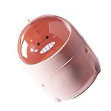 RASTKY Bote de Basura para Escritorio Lindo Plástico Mini Pequeño con Tapa para el Hogar Oficina Mesa de Comedor Escritorio a Prueba de Olores y Sello (pequeño rosa)