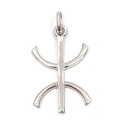 Pendentif Argent 925/000 Forme Croix Berbère Kabyle - Bijou Femme Homme Unisexe Mixte