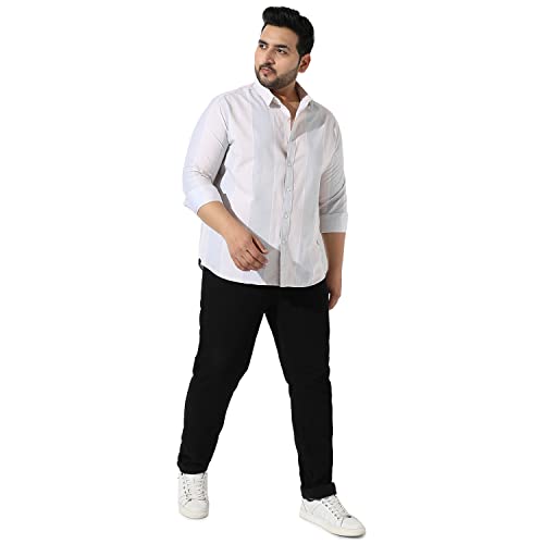 Image of Instafab Plus Men's Button Up Regular Fit Shirt for Casual Wear Modern Clothing Shirt Crafted with Regular Sleeve, Comfort Fit & High-Performance for Everyday Wear