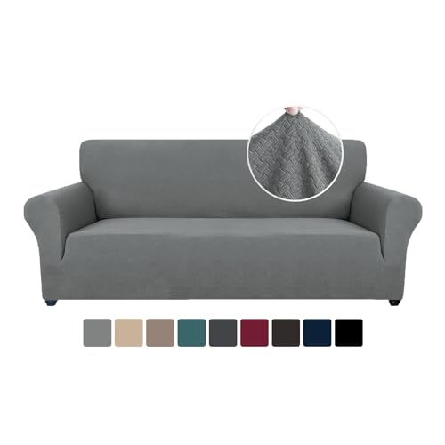 Ystyle Funda Sofa 3 Plazas, Fundas Sofa Elasticas, Gris Claro