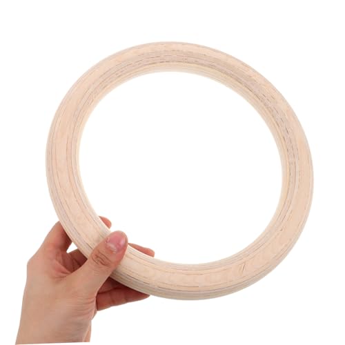 Anillas de gimnasia de madera con correas ajustables miniatura 2