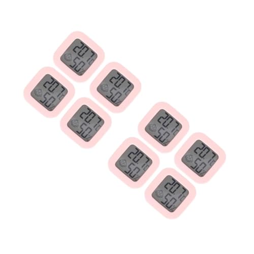 Toyvian 2 Sätze Thermometer Kinderzimmer Temperaturanzeige Hygrometer Heimelektronik Digital Temperaturmesser Temperaturüberwachung Zu Hause Abs Zufällige Farbe 4 Stücke * 2