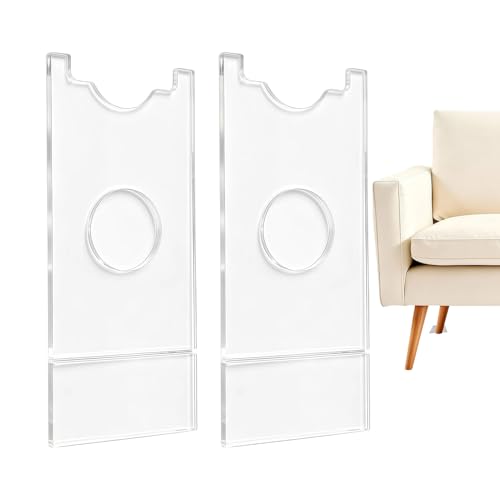 Protector de pared de muebles en pack de 2 piezas ajustables y transparentes 2