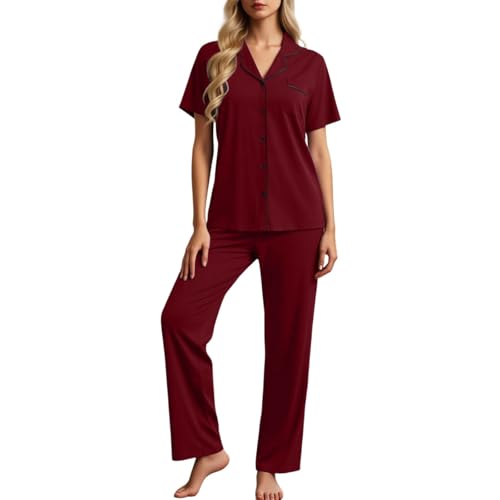 Pyjama d'été à manches courtes pour des soirées détendues en ensemble