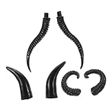 Utilisation flexible : ensembles de cornes de bœuf et d'antilope conviennent aux projets de cornes artificielles de bricolage, aux cornes de mouton de cosplay et aux accessoires photo pour soirées à thème et représentations théâtrales, aux cornes de bœuf artificielles de bricolage, aux cornes de bélier artificielles