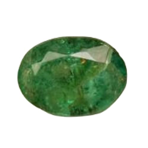 Émeraude naturelle ovale pour création de bague et bijoux DIY