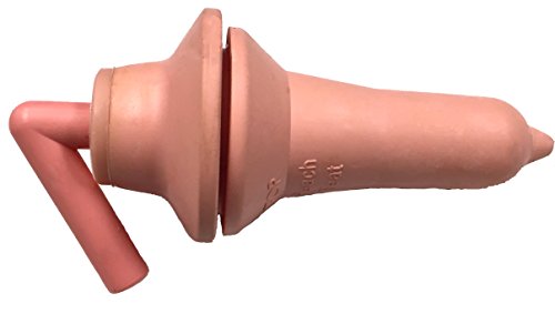 Peach Teats PT Pink Large Flange Pull Thru Calf Nipple