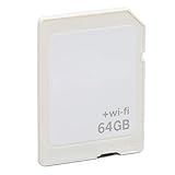 Jenivaint WiFi-Speicherkarte, Kabellose SDHC-Flash-Speicherkarte mit Energiesparschalter für Kamera, Dateien Gleichzeitig auf 5 Geräten Teilen (64GB)