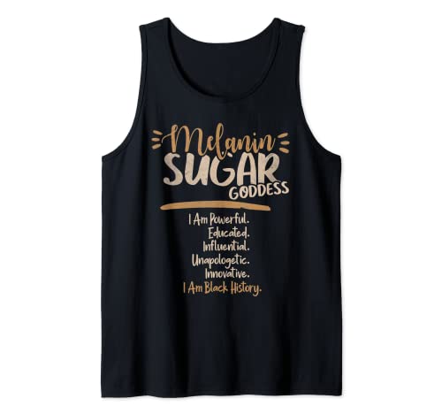 I Am Black History Women's Melanin Goddess & African BHM Tank Top