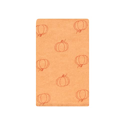 Image of Hudson Baby Unisex Baby Cotton Flannel Burp Cloths, Pumpkin Spice, One Size