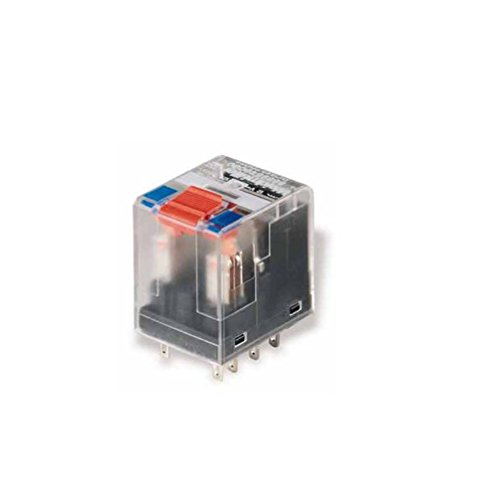 Relé de 4 contactos Weidmuller RCM580024 de 24Vdc y 6A con contactos de oro para control industrial