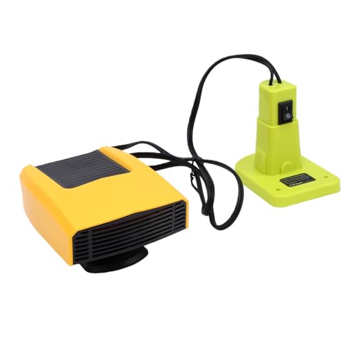 Luocute Calentador de Espacio Inalámbrico, Calefacción Portátil a Batería de 200 W con 2 Configuraciones de Calor 2 Puertos USB, Calentadores de Espacio Eléctricos Interiores para Taller