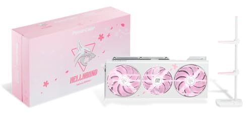 Image of PowerColor Hellhound Sakura Limited Edition AMD Radeon 7800 XT 16GB GDDR6 Graphics Card