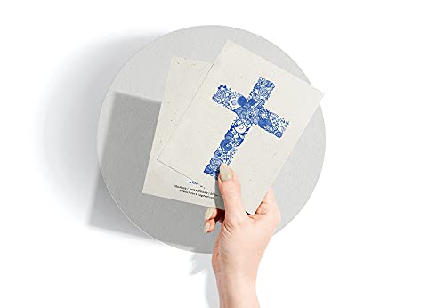 Image of Twigs Paper Christian Cross Greeting Cards, 12 Blank Note Cards