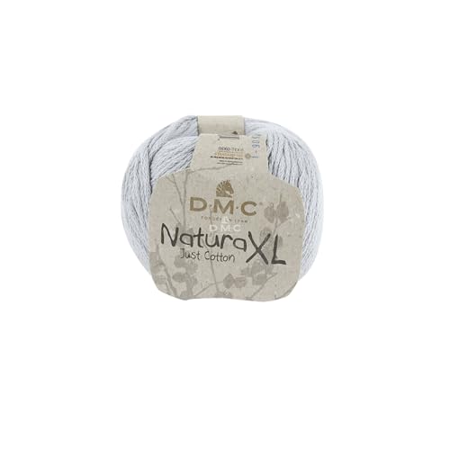 DMC - Natura XL - Pelote de fil à tricoter et à crocheter | 100% coton - Idéal pour déco, accessoires et vêtements | 100 g - 75 m | 23 coloris