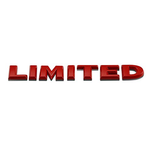 Image of DNA EM-L-LIMITED-RD - Red inchLimited inch Logo Metal Decal Emblem