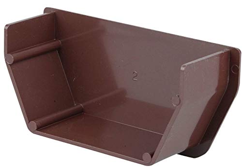 Wavin OSMA Squareline Stopend Internal 100mm Brown 4T810N