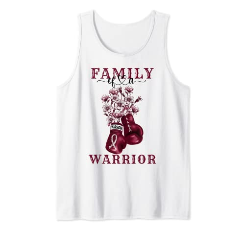Familia De Un Guerrero Mieloma Múltiple Concientización sobre el Cán Camiseta sin Mangas