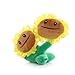 ZLMB Plants Vs Zombies Double-Headed Sunflower 15-20Cm Cartoon Anime Gefüllter Schlüsselanhänger Wall-Nuss Plüschfigur Puppe Spielzeug Kindergeschenk