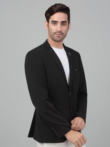 Image of Cantabil Self Design Full Sleeves Notch Lapel Casual Blazer for Men | Casual Blazer for Men | Men Blazer for Casual (P MBZC00057)