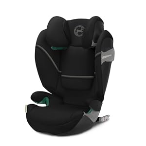 Cybex Gouden kinderzitje Solution S2 i-Fix, voor auto's met en zonder ISOFIX, 100 - 150 cm, van ongeveer 3 tot 12 jaar (15 - 50 kg), Moon Black