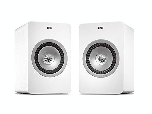 Enceinte sans fil KEF X300A blanche avec double amplificateur intégré