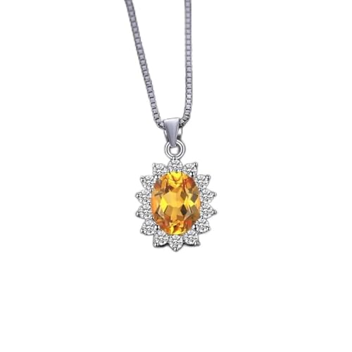 Pendentif citrine naturelle pour illuminer vos tenues d'été et vos soirées chic