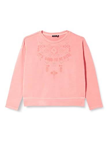 IKKS Junior Sweat Rose Broderies géométriques XU15022.38, Corail foncé, 8 Ans Fille Cover