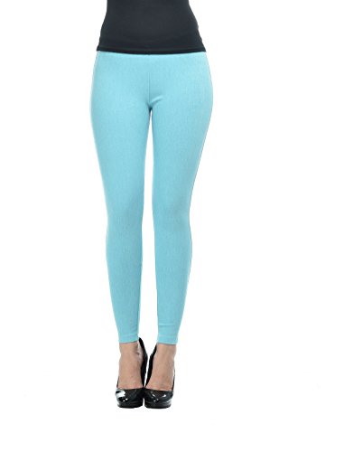 Image of Frenchtrendz Women's Slim Fit Mid Rise Stretchable Cotton Modal Spandex Jegging Pull On