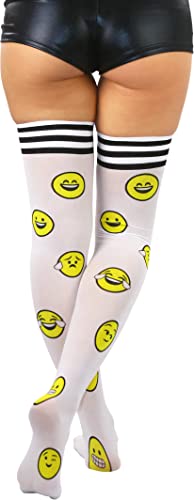 Image of ToBeInStyle Women's Nylon Thigh High Schoolgirl Opaque Stockings