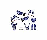 kit deco yz 125 pas cher Le kit autocollants comprend : paire réservoir, paire ouïes de radiateur, paire boîte à air, paire protections de fourche, paire bras oscillant, garde-boue avant et garde-boue arrière. Les différentes pièces qui composent le kit ne peuvent pas être vendues séparément. Les autocollants réservoir ont des trous pour permettre aux gaz d'essence de s'échapper. En cas de réservoirs usés, cela n'est pas toujours suffisant pour ne pas provoquer de légers décollements. photo non contractuelle KIT DECO T