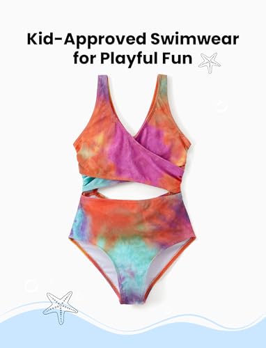 PATPAT Family Matching Swimsuits Swimwear Set for Couples Mommy and Me Striped Spliced Bathing One-Piece Swimsuits