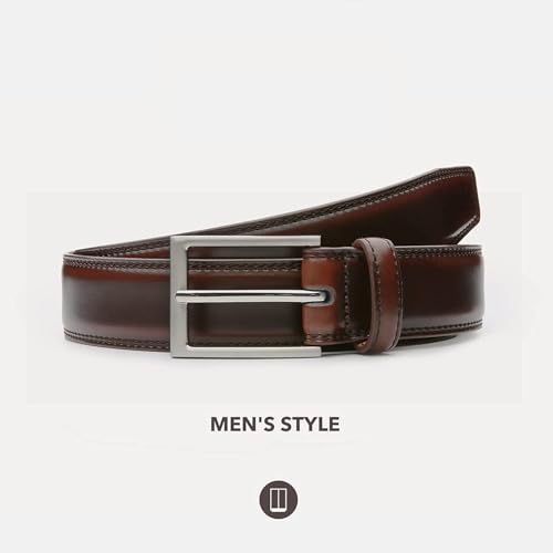Image of ZORO Vegan Leather Belt for Men | Combo of 2 | Black /Brown | fits on up to 44 inches waist size