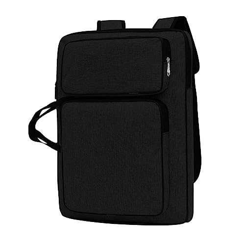 Image of 8K Artist Portfolio Case Art Backpack Drawing Board Bag Art Carrying Storage Bag Artist Portfolio Bag Adjustable Shoulder Straps Artist Travel Tote Bag for Drawing Painting Sketching Artwork Supplies