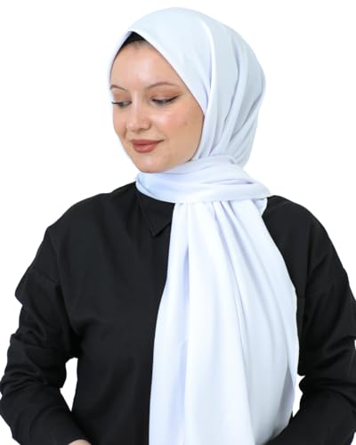 Prien Hijab For Women Muslim Lightweight Scarf Head Scarves For Girls Islamic Long Headscarf Chiffon Shawl Prayer Set Ramadan2