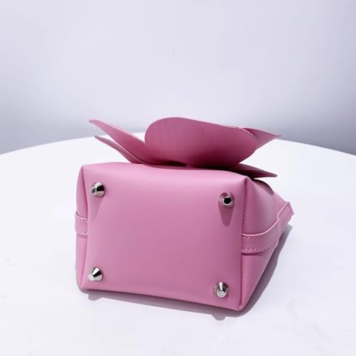 Image of Mini Flower Evening Purse Floral Clutch Purses for Women PU Leather Evening Handbag with Chain Wedding Party Prom