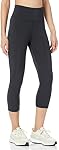 Amazon Essentials Womens Active Sculpt Workout Athleisure High Rise Capri Leggings with Pockets (Available in Plus Size)