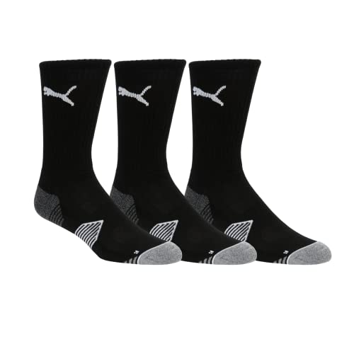 PUMA Golf 2022 Unisex Crew Cut 3 Pair Pack (Unisex, Black, 14-16)3
