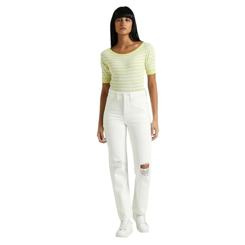Image of Pepe Jeans Women's Mid Rise Straight Fit Jeans