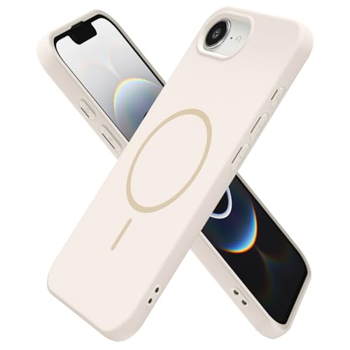 Coque magnétique iPhone 16e fine compatible recharge MagSafe en silicone souple