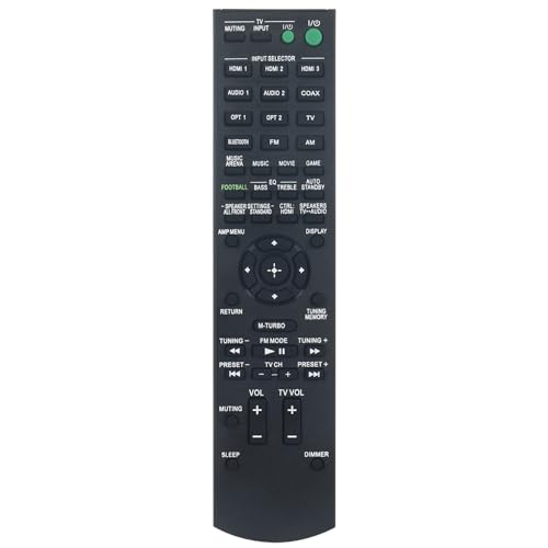 RM-AAU205 Replacement Remote Control Applicable for Sony Home Theatre System HT-M22 HT-M55 HT-M77 STR-KM22 STR-K55SW STR-KM55 STR-KM77