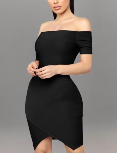 Image of Hybrid & Company Women's Elegant Bandage Dress | Stretch fabric, flattering bodycon fit, elegant silhouette, suitable for cocktail parties, events, and special occasions